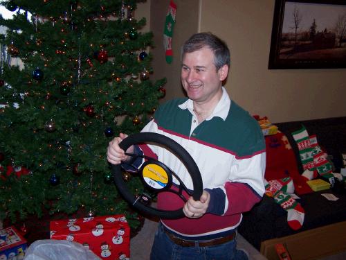 A new steering wheel cover for the jeep -- wahoo!