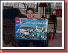 Clark's big gift -- a Lego airport and airplane.  Hours of playtime fun, just like it promises in the catalog!