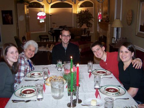 Don't you all wish you could start Christmas Eve dinner with strawberry soup?!