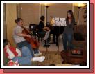 A little program of musical numbers.  Alan, Tess and Madeleine performed "Gesu Bambino."