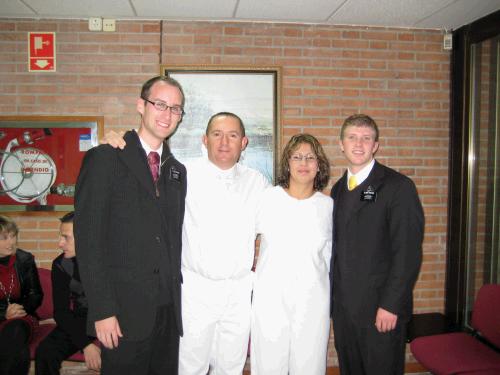 Marisol's baptism (with Antonio, her husband)