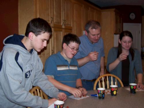 Spanish tradition of putting a grape in your mouth at each of the 12 strokes of the clock.  We felt bonded with Phillip.