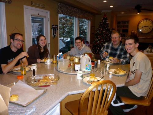 Christmas morning breakfast -- more of those tasty orange rolls!