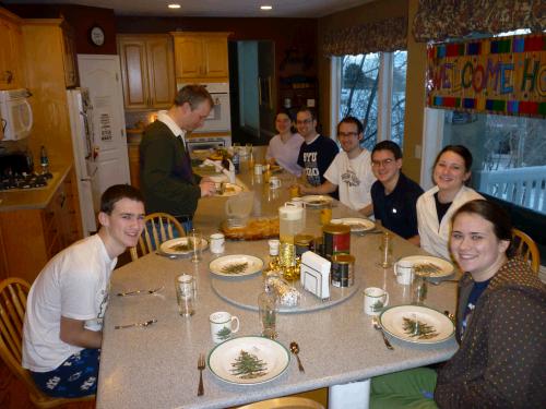 Christmas breakfast -- this time no one is missing -- wahoo!