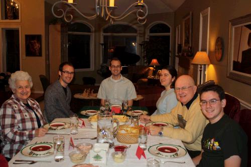 Our Christmas Eve dinner celebrated on December 31st!