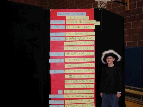 Elliot's class assembly, "The Road to Freedom," was done completely in original student poetry.