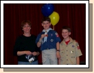 Clark earned his Wolf Badge and having turned 9 years old is now a Bear in the cub scout program.  I have been his wolf leader and got to present him with his award - kinda fun.