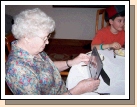 We gave Shirley a talking picture frame with the new picture of our family.