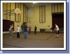 And then we played a real game.  Here Clark is throwing a free throw shot after being fouled.