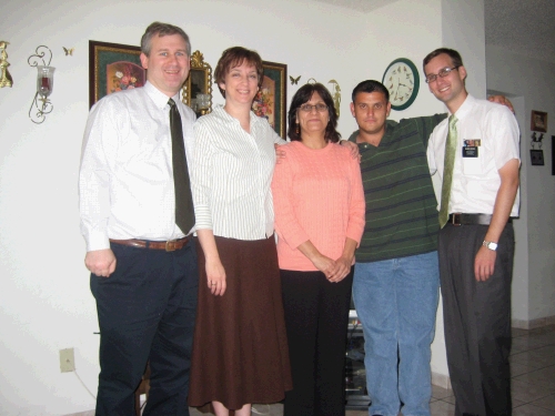 Loren was very excited to have us meet Magda and her son Jesus Villarreal.  These wonderful people were just waiting for the gospel. They progressed very quickly and were baptized just 3 weeks after first meeting with the missionaries.  

