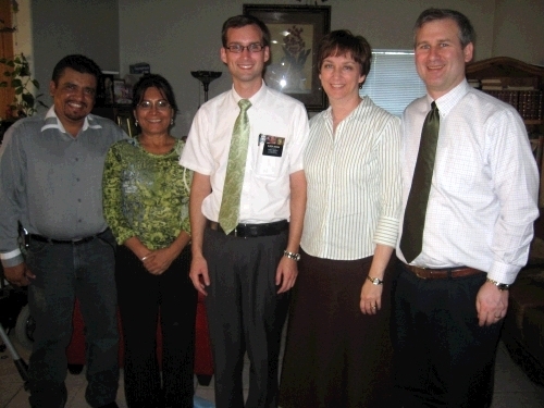 Lupita invited all of us to Sunday dinner.  She was always really good to the missionaries -- fed them often and gave them hair cuts. Brother Moreno also came to dinner -- he was a big help to the missionaries.