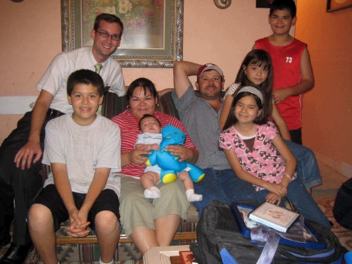 The Castillo Family.  A wonderful convert family that has 2 older boys, then 2 darling girls and a new baby Neddy.  They are very enthusiastic about their new church!