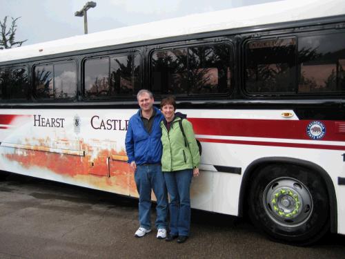 You pay for the tour and get on the bus that takes you up the hill to the castle.