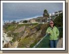 Back up on the path to our cottage -- the tan buildings in the middle behind the white fence.