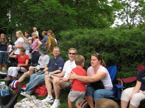 Everyone together for the parade.