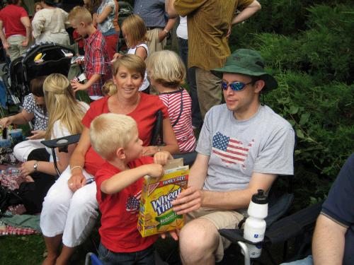 Melinda, Jared and Jackson Crapo.