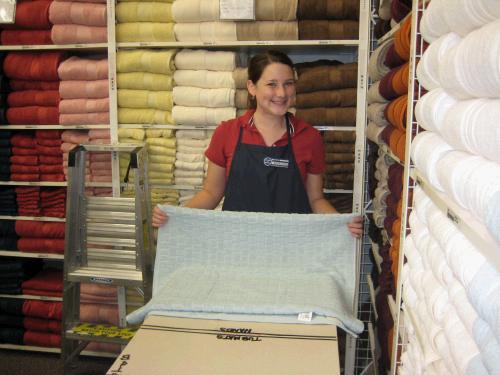 ...professionally folding towels!  Of course I'll be shopping there more...what about you?