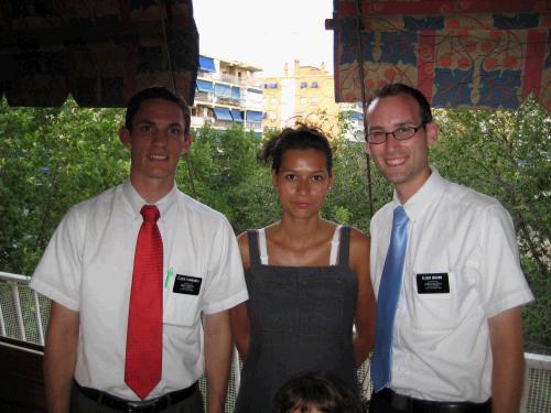 Alejandra with me and Elder Fairbanks.