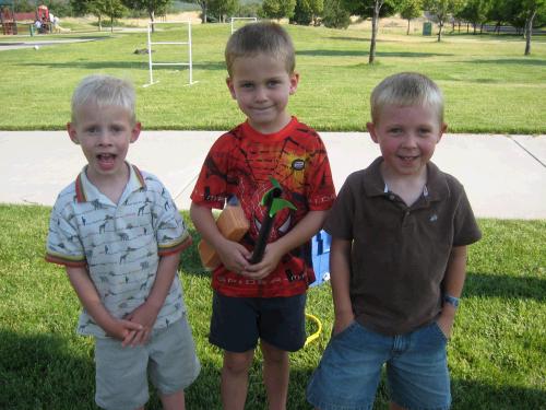 Three "Andrews" from different families!  Andrew Israelsen, Andrew Morgan and Andrew Breinholt.