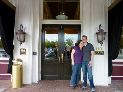 Loren and Anne at the Peery Hotel in downtown Salt Lake City.  The next day they left for a two-week honeymoon in Paris!