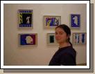 Anne standing in front of some fun prints by Matisse at the Pompidou -- a Modern Art museum in Paris.