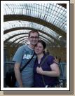 The happy couple at the top of the d'Orsay Museum - an old train station that houses the largest collection of impressionist artwork. 