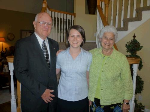 Grandma and Grandpa are always so great to support our family.