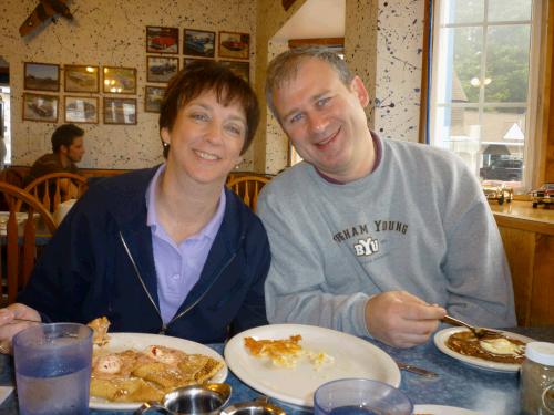 Yummiest hashbrowns ever!  And crepes with lingonberry butter...oh yeah.  The kids thought we should go out to breafast every morning!