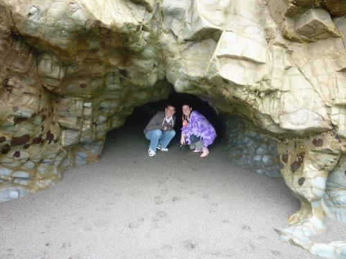 When the tide was down, we all went exploring.