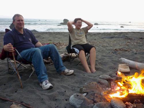 A couple different nights we went down to the beach to roast marshmallows.  We had fun telling funny stories and trying to remember camp songs while we waited for the fire to burn down.