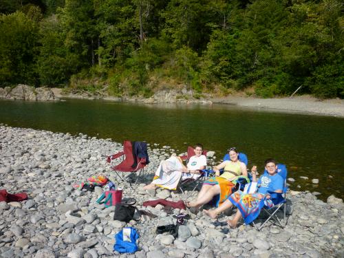 About 20 minutes from our house on the coast was Loeb State Park with a great clean river.