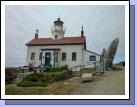 We took a day trip into Crescent City California to see Battery Point Lighthouse.  It is an operating lighthouse that gives tours and lets you go up into the light tower.  The keepers are cute couples that apply to live and work there for a month -- giving tours, runing the gift shop and taking care of the light and the grounds.