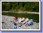 About 20 minutes from our house on the coast was Loeb State Park with a great clean river.