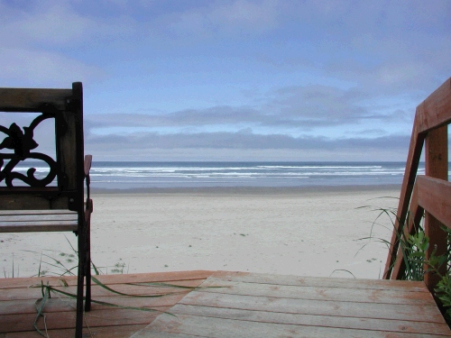 And there's the beach - just a few steps away from the house - it was great!