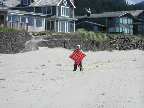 Clark was always willing to run and get the kite ready for lift off - good thing he has so much energy!