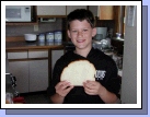 We bought a loaf of Haystack Rock bread from a local bakery - makes a pretty big sandwich!