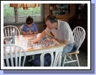 One of Alan's favorite vacation pastimes...jigsaw puzzles.