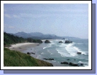 The Oregon coast as seen from Ecola State Park.