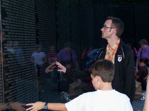 Next stop, The Vietnam Memorial