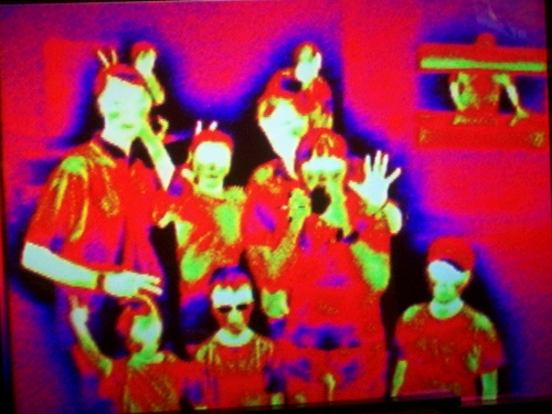 An infra-red picture of us all.  I'm the one with the camera!