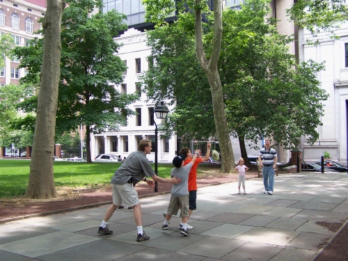 a game of football.  We take one wherever we go!