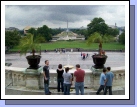 This is the view coming down the stairs of the Capitol after our tour.  Notice how far away the Washington Monument is....