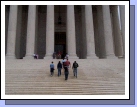 Next stop, The Supreme Court.  We almost managed to have the stairs to ourselves.  How come all the buildings have columns and look like they are made out of marble?