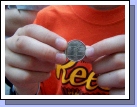 While we were waiting in line to tour Independence Hall, Elliot discovered he had a Pennsylvania quarter made right there at the Mint in Philly which we didn't get to see because it was Saturday and they were closed - darn.  Cool quarter though!