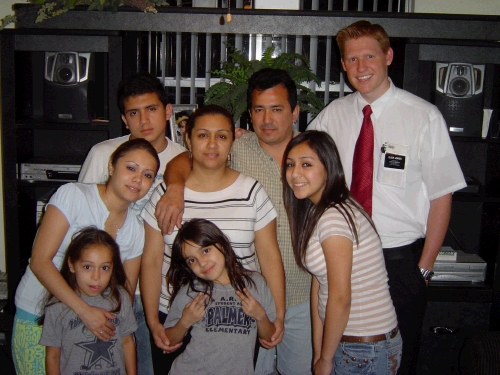 The Flores Family -- recent converts.