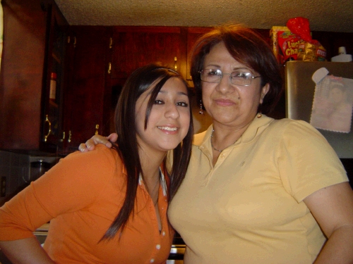 Kayla Flores with Aunt, Sister Flores