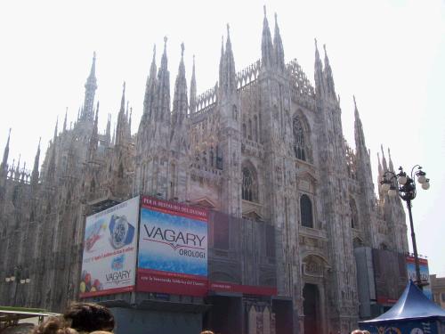 the duomo! so incredible tons of statues---one atop each spire