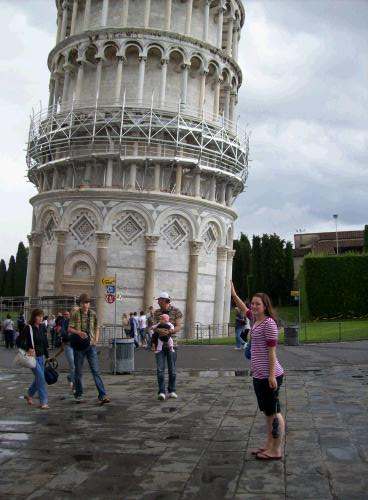 i know...it's been done :) it was shocking how much the leaning tower of pisa is really actually falling over