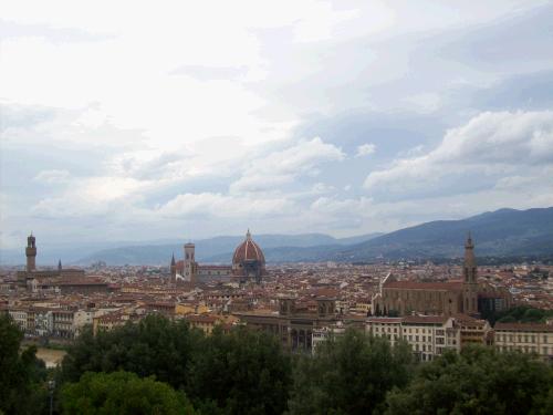 view of florence that our bus driver ronoldo took us to