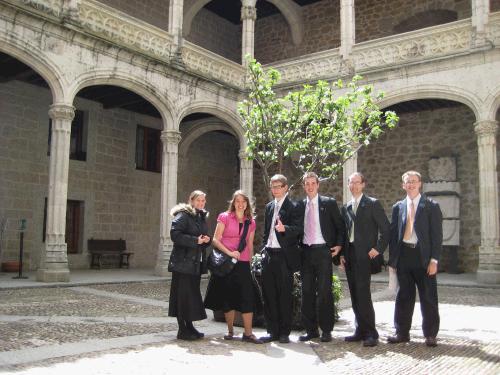 Barrio 4 district: Hermana Bell, Hermana Svetlecic, Elder Scoville, Elder Sewell, Me, and Elder Cutler.